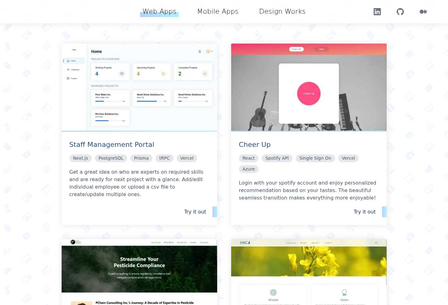 Wep Apps | Zhou's Portfolio